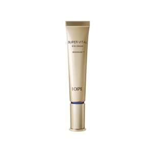 IOPE NEW 6th Generation Super Vital Eye Cream 25ml – anti-aging eye treatment in a gold tube, designed to firm, brighten, and hydrate the under-eye area