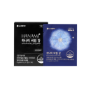 Front view of the LG Hanami Bcom Kang 15 Tablets sample pack – a men's health supplement featuring traditional Korean herbal ingredients in a sleek gold-toned box.