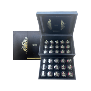 LG Household & Health Care Hanami HwanghuDan 30ea – premium Korean supplement for women's balance, energy, and vitality, rooted in traditional herbal medicine.