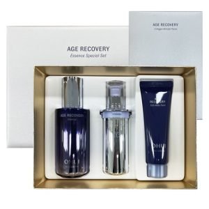 OHUI Age Recovery Essence Gift Set — anti-aging skincare set with Baby Collagen™ to firm, hydrate, and smooth fine lines