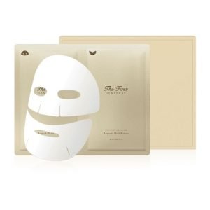 OHUI The First Geniture Ampoule Mask – luxury sheet mask set with gold ampoule and stem cell essence for firming and anti-aging care