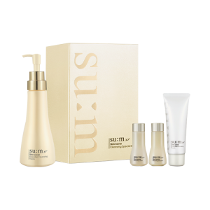 SUM37 Skin Saver Essential Cleansing Foam Gift Set – gentle Korean cleansing foam set for deep cleansing, skin balance, and hydration