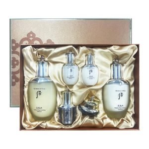 Whoo Cheongidan 2pcs Set – radiant anti-aging care with balancer and emulsion for firming, hydration, and skin vitality