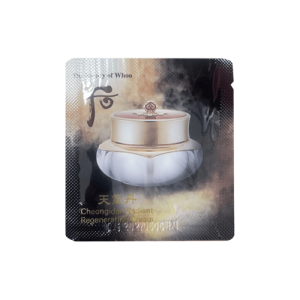 The History of Whoo Cheongidan Radiant Cream 1ml — premium Korean anti-aging cream for radiant, firm, and deeply nourished skin with herbal ingredients