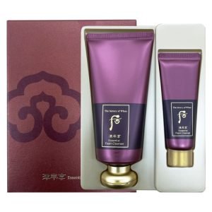 The History of Whoo Jinyulhyang Essential Foam Cleanser Gift Set — herbal anti-aging cleansing set with luxurious foam cleanser and oriental skincare miniatures