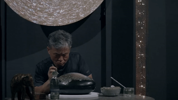 Master Kim Young Jun working